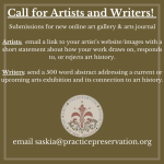 Read more about the article Call for Submissions! Accepting Submissions for New online Art Gallery & Arts Journal