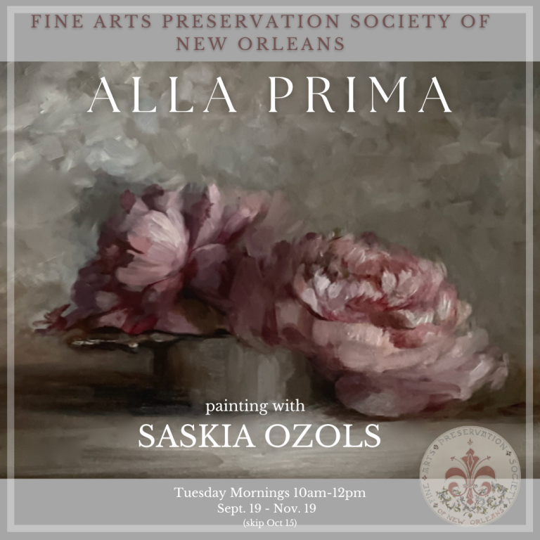 Read more about the article Autumn Alla Prima Painting, 2024: (Still life) September 17- though November 19. Tuesday Mornings.